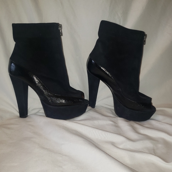 Marni Platform Peep Toe Ankle Boot Size IT 36/US 6 - Picture 3 of 14